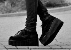 画像6: [取り寄せ]MENS / CREEPER-402S / Black / ラバーソール【DEMONIA】 (6)