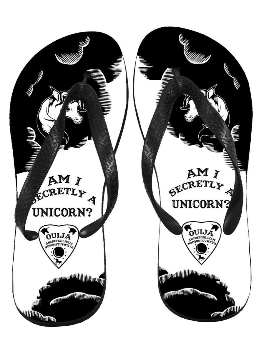 画像1: Am I Secretly A Unicorn Ouija/ビーチサンダル【DSC】 (1)