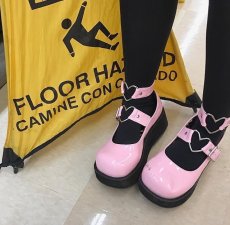 画像2: [取り寄せ]SPRITE-02 / Pink / 厚底パンプス【DEMONIA】 (2)