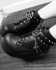 画像8: [取り寄せ]POISON-101 / 厚底ブーツ【DEMONIA】 (8)