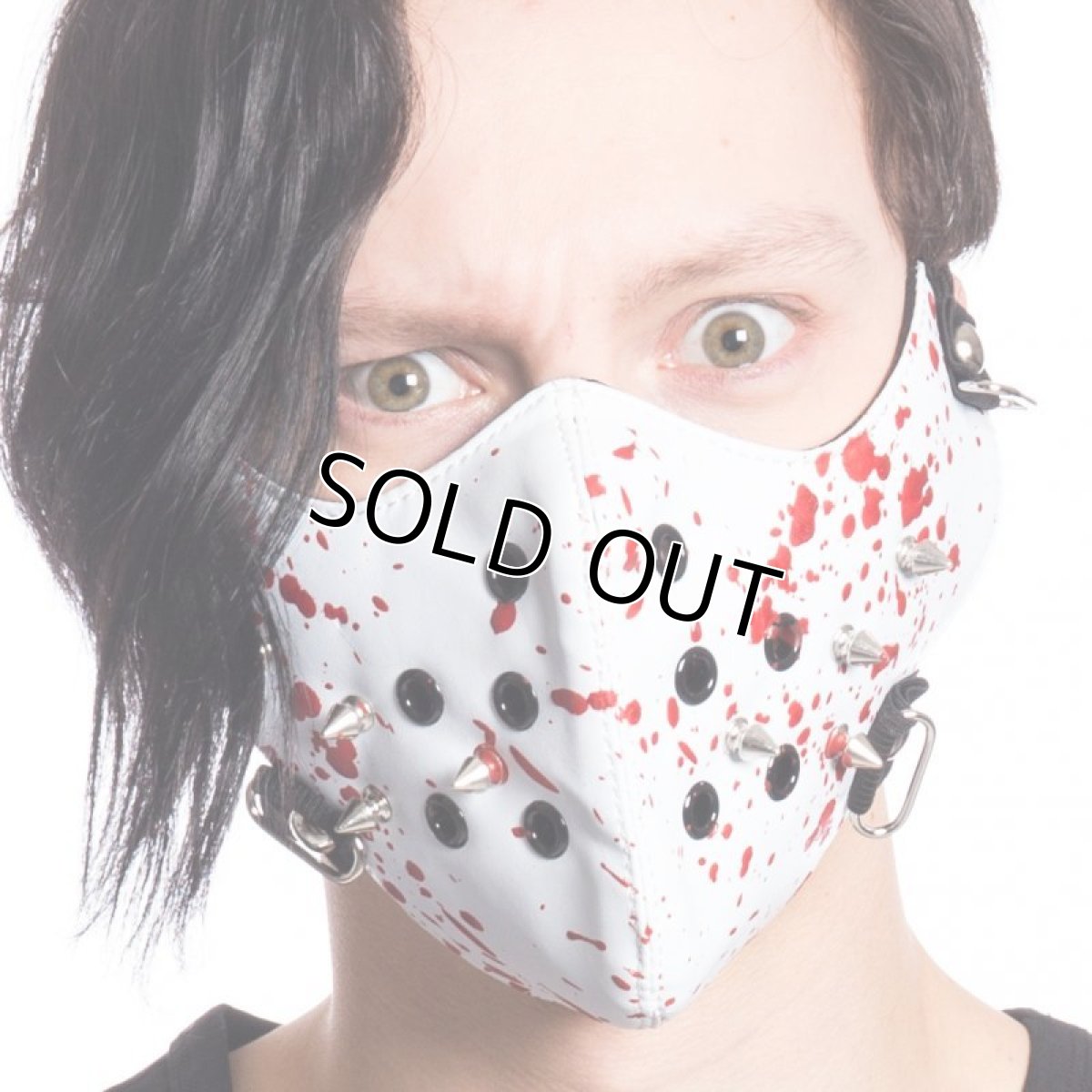 画像1: 🔥SALE🔥SPIKE MASK / WHITE / BLOOD【Vixxsin】 (1)