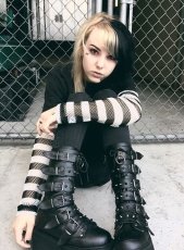 画像9: [取り寄せ]DAMNED-225 / 厚底ブーツ【DEMONIA】 (9)