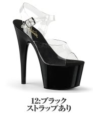 画像10: [取り寄せ]【ストラップあり】ADORE-708 / ミュール / メタリックソール / クリアサンダル【Pleaser】 (10)