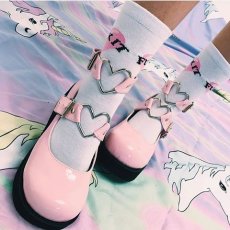 画像4: [取り寄せ]SPRITE-02 / Pink / 厚底パンプス【DEMONIA】 (4)