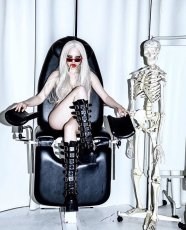 画像10: [取り寄せ]DAMNED-318 / Black / 厚底ブーツ【DEMONIA】 (10)