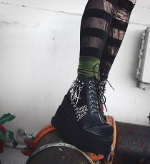 画像6: [取り寄せ]STOMP-18 / black / 厚底スニーカーブーツ【DEMONIA】 (6)