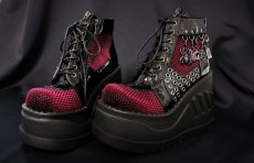 画像6: [取り寄せ]STOMP-18 / RED / 厚底スニーカーブーツ【DEMONIA】 (6)