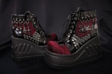 画像9: [取り寄せ]STOMP-18 / RED / 厚底スニーカーブーツ【DEMONIA】 (9)