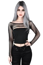 画像1: Bite Me Fishnet Bolero / フィッシュネット【KILL STAR】 (1)