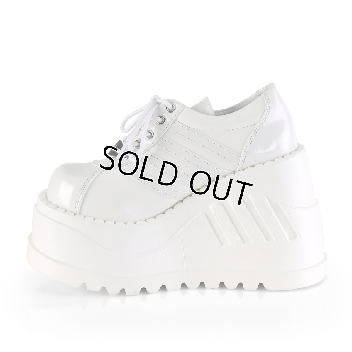 画像3: [即納]STOMP-08 / White / 厚底スニーカー【DEMONIA】 (3)