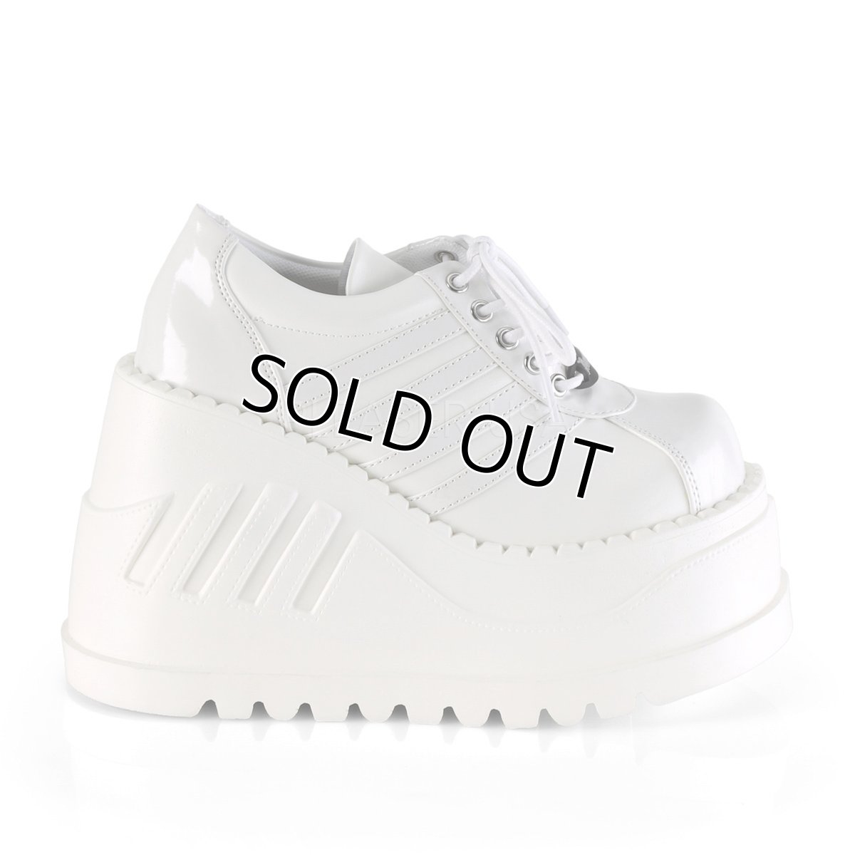 画像5: [即納]STOMP-08 / White / 厚底スニーカー【DEMONIA】 (5)