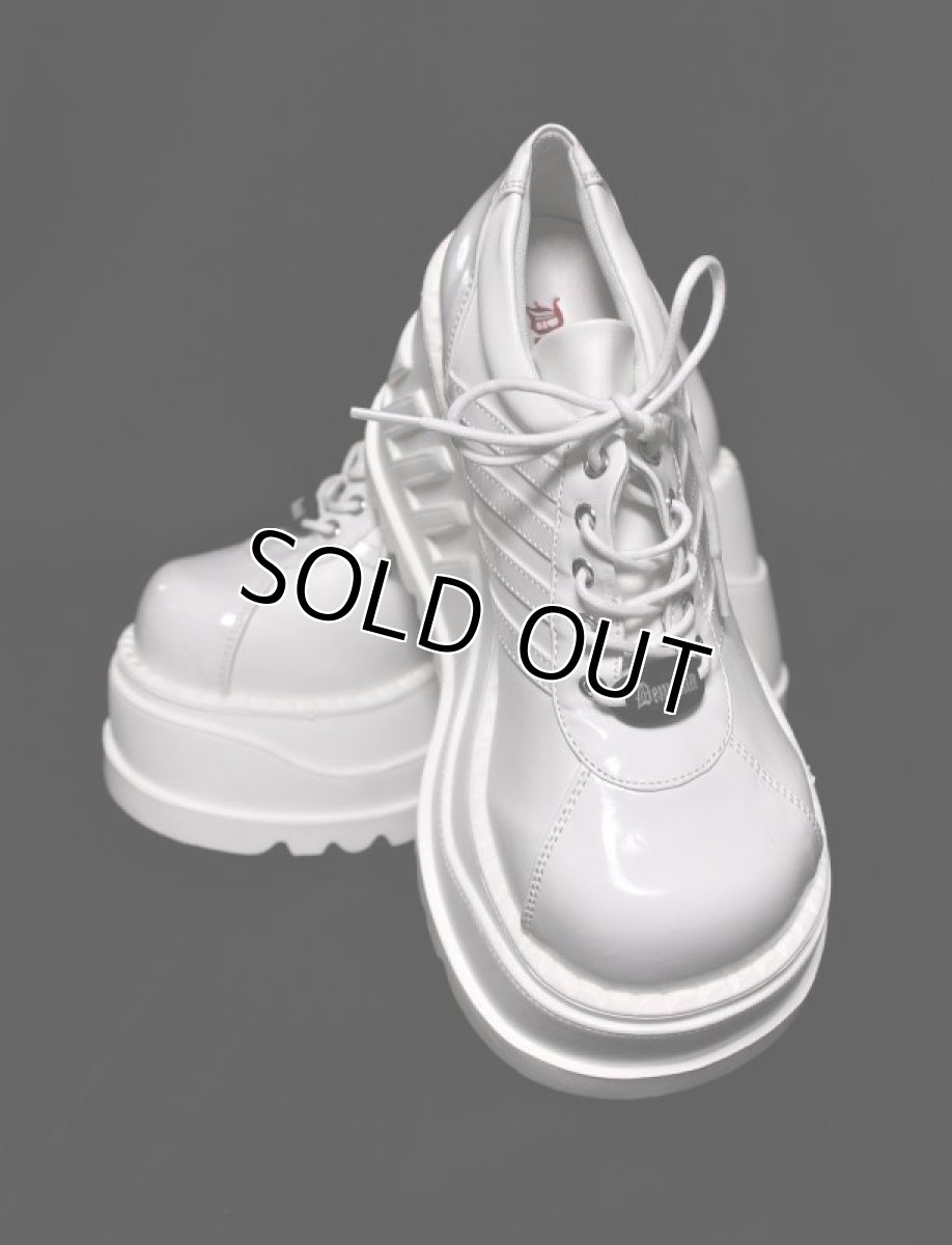 画像9: [即納]STOMP-08 / White / 厚底スニーカー【DEMONIA】 (9)
