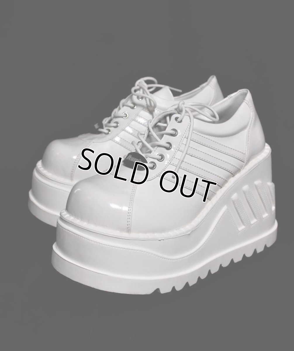 画像8: [即納]STOMP-08 / White / 厚底スニーカー【DEMONIA】 (8)