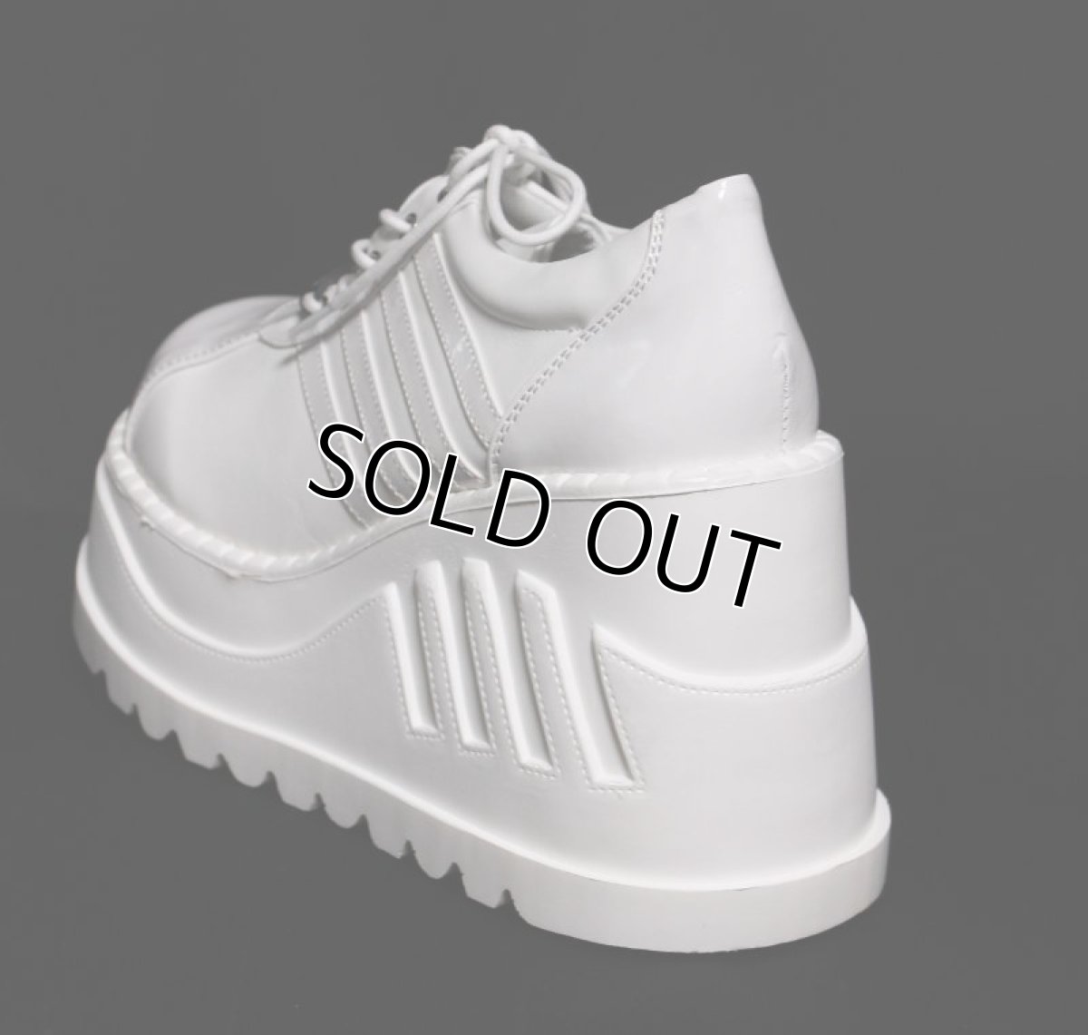 画像12: [即納]STOMP-08 / White / 厚底スニーカー【DEMONIA】 (12)
