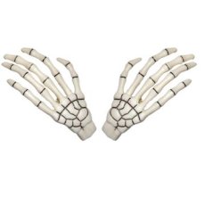 画像1: SKELETON BONE HAND / WHITE / ヘアクリップ【KREEPSVILLE 666】 (1)