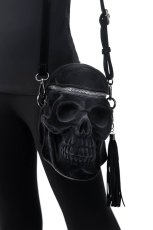 画像7: Grave Digger Skull / VELVET / 闇の頭蓋骨 / バッグ【KILL STAR】 (7)