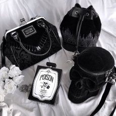 画像11: Grave Digger Skull / VELVET / 闇の頭蓋骨 / バッグ【KILL STAR】 (11)