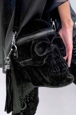 画像1: Grave Digger Skull / VELVET / 闇の頭蓋骨 / バッグ【KILL STAR】 (1)
