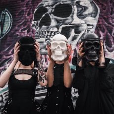 画像10: Grave Digger Skull / VELVET / 闇の頭蓋骨 / バッグ【KILL STAR】 (10)