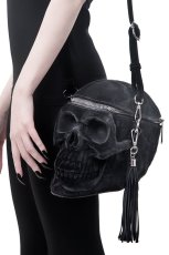 画像3: Grave Digger Skull / VELVET / 闇の頭蓋骨 / バッグ【KILL STAR】 (3)