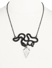 画像2: Crystal Snake:ENTWINE / BLACK / ネックレス【Restyle】 (2)