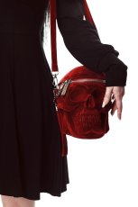 画像2: Grave Digger Skull / BLOOD / 深紅の頭蓋骨/ バッグ【KILL STAR】 (2)