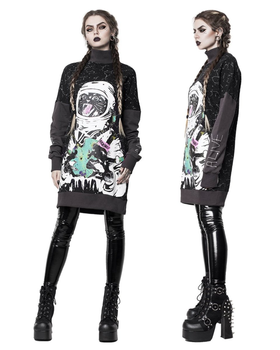 画像5: 🔥SALE🔥【Unisex】Catstronaut/タートルネックスウェット【Rogue + Wolf】 (5)