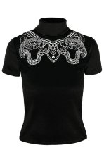 画像2: Black Velvet Top / Snake / トップス【Restyle】 (2)