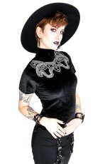 画像1: Black Velvet Top / Snake / トップス【Restyle】 (1)