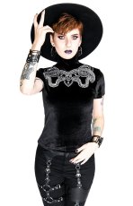 画像4: Black Velvet Top / Snake / トップス【Restyle】 (4)