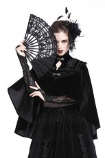 画像1: Gothic black / 扇子【DARK IN LOVE】 (1)
