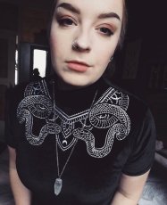 画像7: Black Velvet Top / Snake / トップス【Restyle】 (7)
