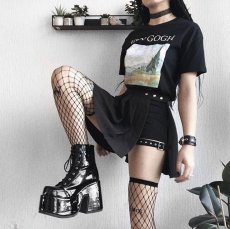 画像6: [取り寄せ]CAMEL-203 / エナメル / 厚底シューズ【DEMONIA】 (6)