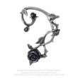 画像3: Wild Black Rose Ear Wrap/フックピアス【Alchemy Gothic】 (3)
