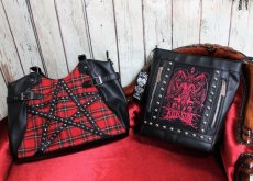 画像9: CALLING OF THE ECLIPSE / RED / ハンドバッグ【Banned Apparel】 (9)