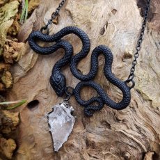画像3: Crystal Snake:ENTWINE / BLACK / ネックレス【Restyle】 (3)