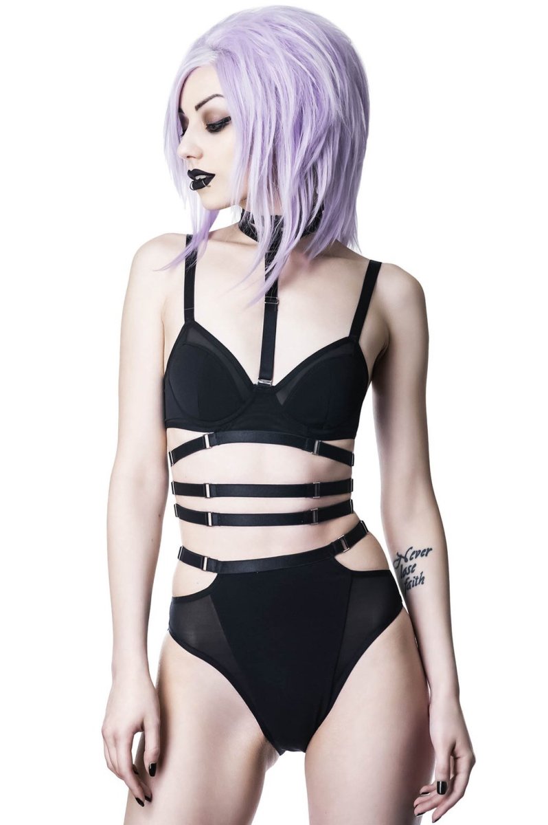 画像2: 🔥SALE🔥Tourniquet Statement Bra【KILL STAR】 (2)