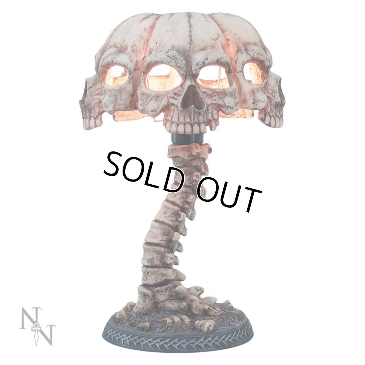 画像1: Atrocity 37.5cm / 死の象徴 -骸骨と背骨- / スタンドライト【NEMESIS NOW】 (1)