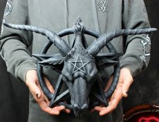 画像8: Baphomet Wall Plaque 40cm / 壁掛けオーナメント【NEMESIS NOW】 (8)