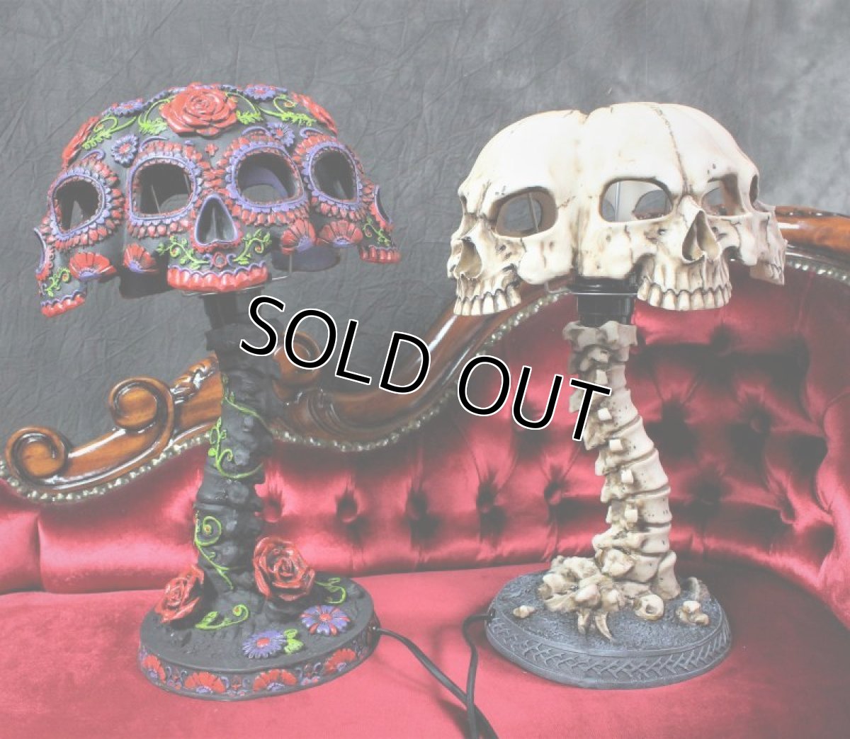 画像10: Atrocity 37.5cm / 死の象徴 -骸骨と背骨- / スタンドライト【NEMESIS NOW】 (10)