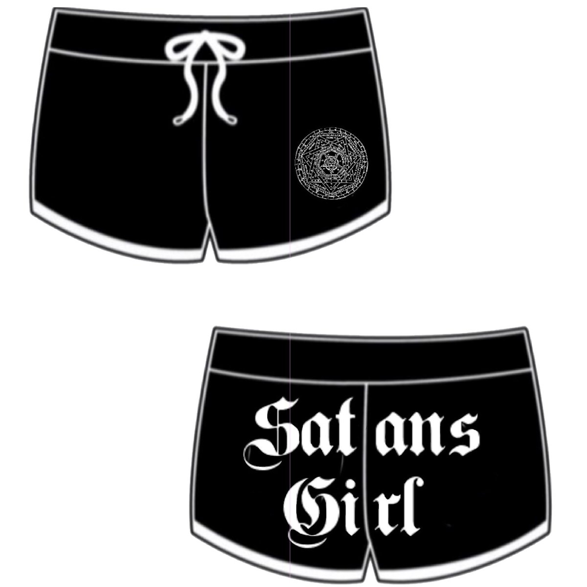 画像4: Satans Girl / ブラック / ホットパンツ【TOO FAST】 (4)