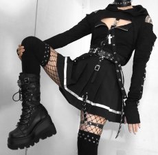 画像8: [取り寄せ]SHAKER-70 / ウェッジソール厚底ブーツ【DEMONIA】 (8)