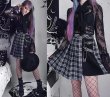 画像7: Grid irregular hem skirt/BLACK/スカート【DARK IN LOVE】 (7)