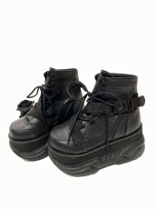 画像7: [取り寄せ]MENS / NEPTUNE-181 / Black / 厚底スニーカー【DEMONIA】 (7)
