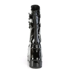 画像4: [取り寄せ]WAVE-150 / エナメル / ウェッジソール厚底ロングブーツ【DEMONIA】 (4)