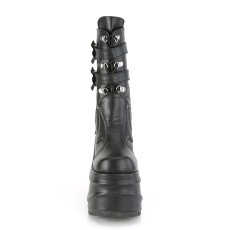 画像6: [取り寄せ]WAVE-150 / PUレザー / ウェッジソール厚底ロングブーツ【DEMONIA】 (6)