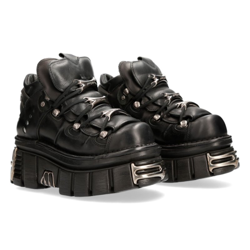 NEWROCK M-106-S112 厚底スニーカー 44 ⭐即納⭐M-106-S112 / プレート / 厚底スニーカー / 本革【NEW