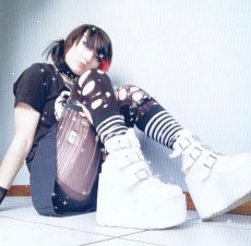 画像11: [取り寄せ]SWING-105 / White / 厚底ブーツ【DEMONIA】 (11)