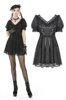 Gothic rope red heart button dress / ワンピース【DARK IN