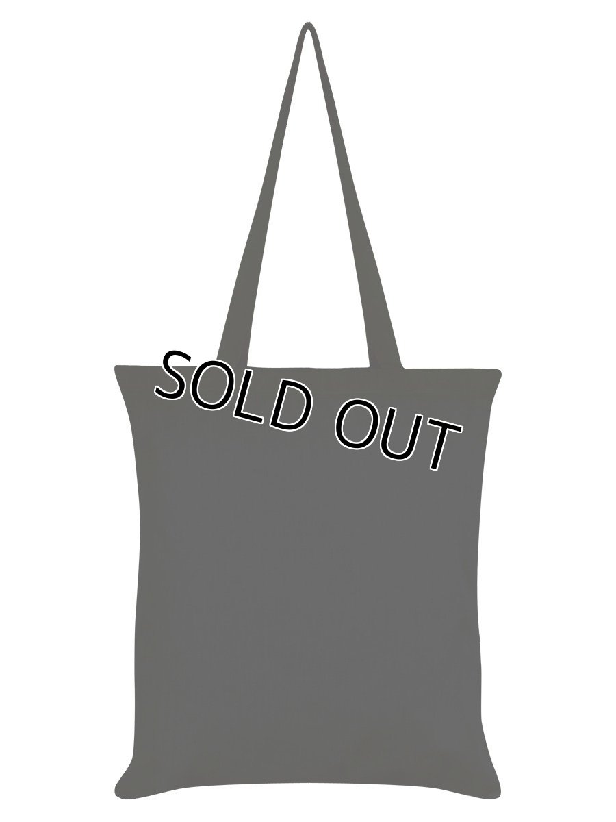 画像2: Ram Skull Pentagram Black Tote Bag / エコバッグ【GRINDSTORE】 (2)